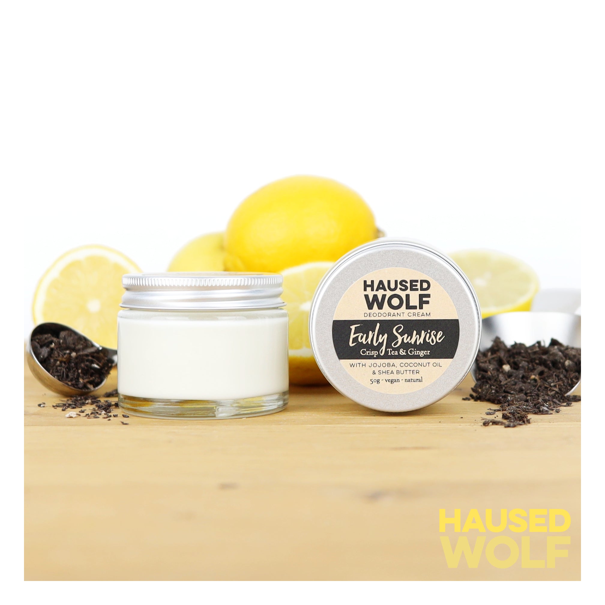 ▷ Haused Wolf - Early Sunrise - vegane Deocreme ohne Aluminium zitrus